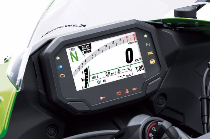 2026 Kawasaki Ninja ZX-6R 4.2-inch TFT dash
