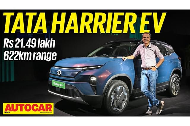 Tata Harrier EV walkaround video